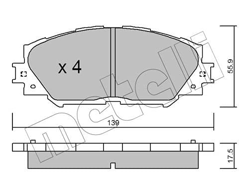 Plaquettes de frein Metelligroup pour un freinage silencieux et sans vibration