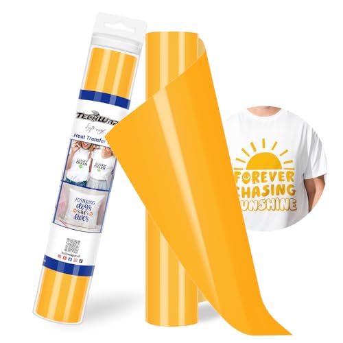 Vinyle de transfert thermique rouleau jaune 30,5cm pour machine de découpe - 2