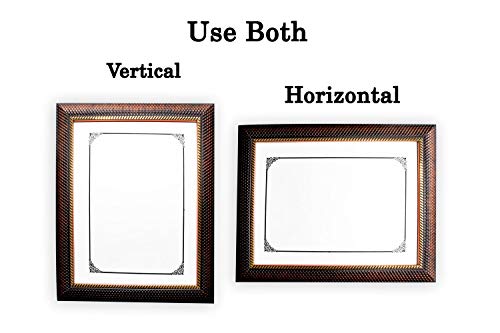Image of Photo frame 8x12 /A4 Inches set of 2 Chatai Brown Color Glass & Synthetic Wood Hanging /Table Top Modern Photo Frame for Wall Decoration (Pack Of 2)