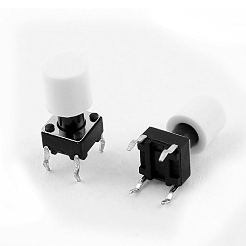 Sourcingmap - 20 pz 6 x 6 x 12 mm PCB Mount 4 pin