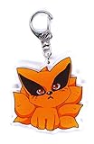 Größe: 54x56x4mm Unbekannt Naruto Schlüsselanhänger mit Chibi Figur (Kurama)