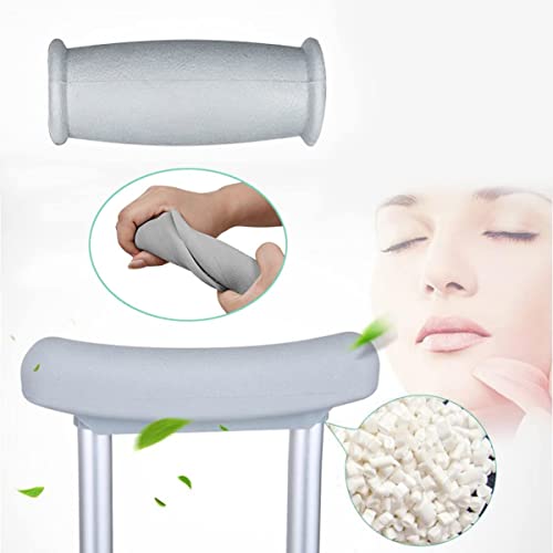 Stampelle regolabili per adulti 2 pezzi Stampelle ascellari in alluminio Stampelle mediche antiscivolo Stampelle con impugnatura confortevole