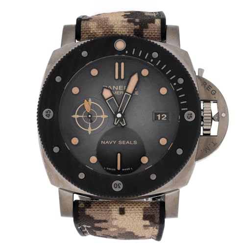 Pre-Loved Submersible Navy Seals Titanio Limited Edition Automatic Watch Brushed Titanium with Carbotech 47