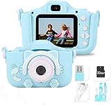 Powstro Cámara para Niños Cámara Digitale Selfie para Niños, cámara de Video HD de 1200 MP / 1080p, Memoria de 32 GB