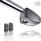 Alimentación: 230 V o solar (kit solar vendido por separado; ref. 2400961). Mandos a distancia memorizables: 16 como máx. Ralentización al final de la carrera: sí. Tecnología: RTS