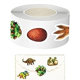 Pegatinas para tarjetas, lindas pegatinas divertidas de dinosaurios - Pegatinas autoadhesivas de animales para sobres | Para bolsas de pan, funda para teléfono móvil, manualidades, pared, etiqueta