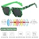 8 Stück Pixel Sonnenbrille Bunt, Mosaik Thug Life Brille und 12 Spiel Pixel Silikon Armband für Geburtstagsdeko, Themenpartys,Konzerte,Festivals (20 Stück)