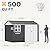 DWVO 10' x 8' Outdoor Storage Shed, Waterproof Metal Garden Shed with Windows, Lockable Doors, and Sloped Roof for Patio, Backyard, Lawn, Tool Storage, Bike Shed, Pet Shelter (Gray + White)