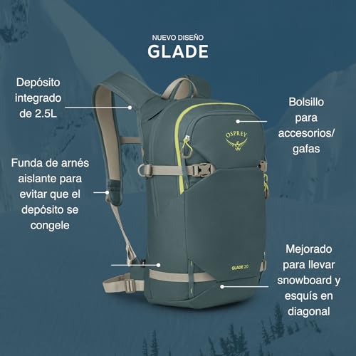 Mochila para nieve Osprey Glade unisex compacta de invierno 3