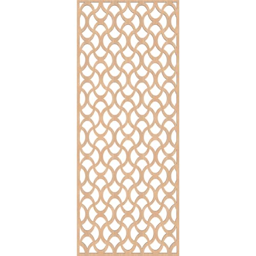 Image of Resort Decorative Pierced Fretwork Wood Wall Panels, 13 3 /8 inchW x 34 3 /8 inchH x 1 /4 inchT, Hickory