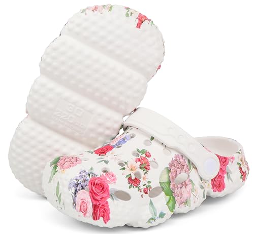 Image of INMINPIN Kids Girls Boys Clogs Garden Shoes Toddler Slides Sandals Children Water Shower Beach Pool Slippers Indoor Outdoor
