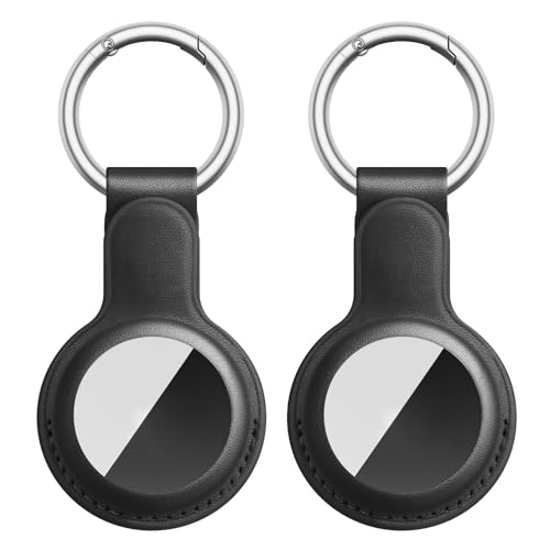 Ya en manzanajugosa.com: Meliya Llavero Funda para AirTag Apple,2 Pieza Funda de Cuero con Llavero Protectora Funda Anti-Perdida Anti-Rasguños para AirTag(Negro/Negro)