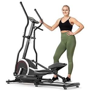 Hop-Sport Elliptische Crosstrainer HS-070C Ellips-crosstrainer voor Thuis met Hartslagmeting en 18 kg Vliegwiel, max. Gebruikersgewicht 150 kg