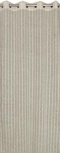 Image of Exporthub Sheer Linen Cotton Curtains for Window 6 Feet Set of 2, Green - Light Filtering Breathable Fabric Drapes for Living Room & Bedroom (EHSPR056 64)