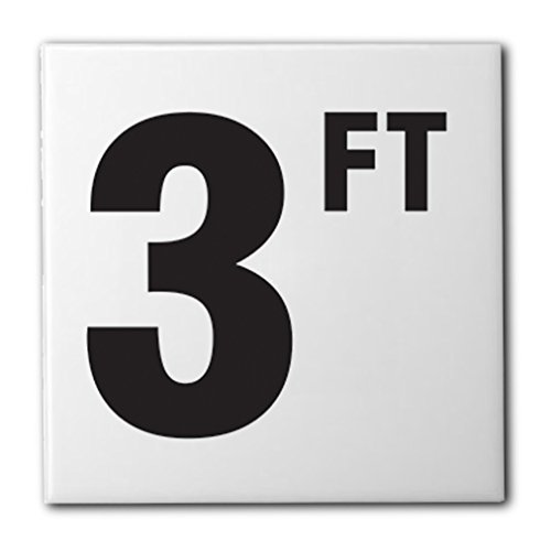 Ceramic Swimming Pool Waterline Depth Marker 