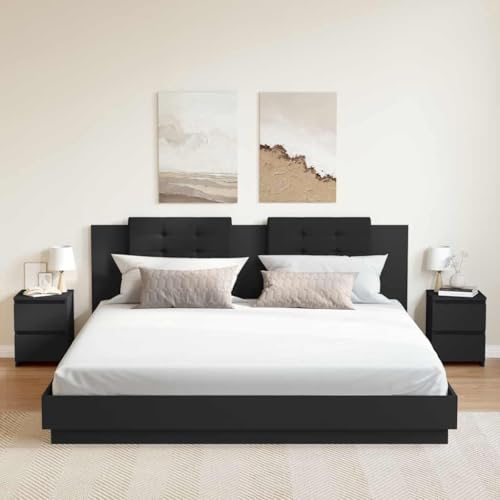 Table de chevet noir mat compacte pour aménager les petits espaces - 3