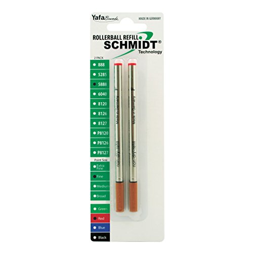 Recharge Schmidt 5888 roller rouge 0,6 mm pour stylo haut de gamme