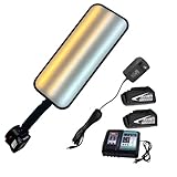 Large Light Panel Car Dent PDR Light with Electric Suction Cups 9 Light Styles Adjustment with Two 6000 MAh Batteries and A Fast Charging Dock Paintless Dent Repair Tool (with Battery)