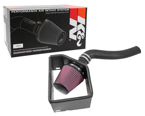 K&N Cold Air Intake System: High-Flow Air-Filter, Increase Performance & Horsepower: Compatible with 2019 RAM 1500 Classic; 2014-2018 DODGE 1500; 2014-2018 RAM 1500, 57-1571