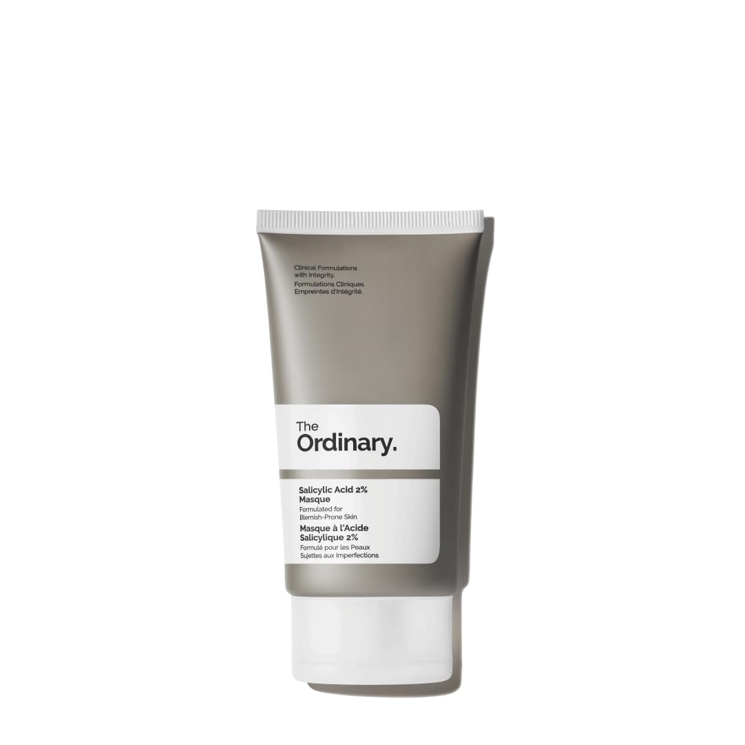 The Ordinary Salicylic Acid Mask 2%, Purifying Mask with Charcoal and Clay, for Skin Prone to Blemishes, 50ml