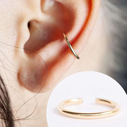 Ear Cuffs For Women, Adjustable Ear Cuffs, Ear Cuffs For Men, 16 Gauge, Conch Cuff For Non Pierced (14K Gold Filled, Smooth) #TOP1
