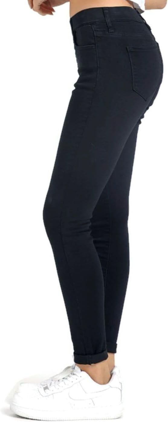 Cello Jeans Women's Mid Rise Skinny Easy Pull On Jeggings - Image 2