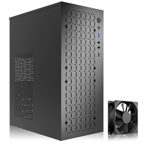 matx case,High Airflow Micro ATX PC Case, Support MATX, Mini-ITX, Micro ATX case Slim with USB3.0x1...