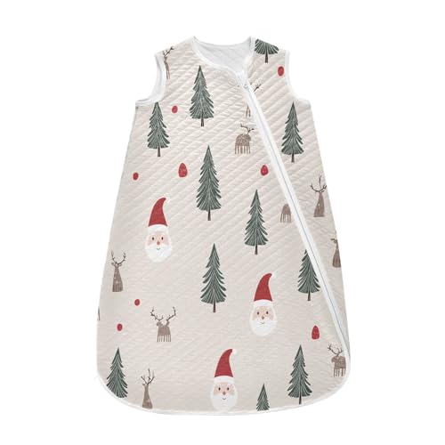 Kigai Christmas Tree Baby Sleep Sack Wearable Blanket Sleeping Bag 2-Way Zipper Soft Swaddle Transition Sack