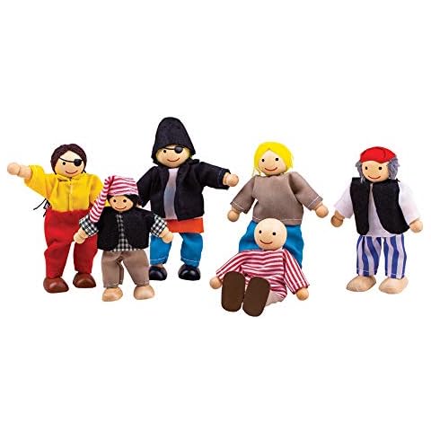 Bigjigs Toys Wooden Pirate Figures Set Cover