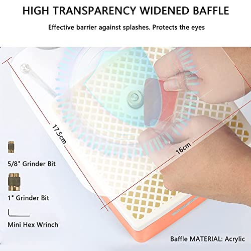 Moedor De Vitral Portátil, Ferramenta De Moagem De Moedor De Cerâmica De Vidro Industrial, Com Broca