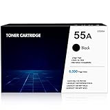 1er-Pack 55A 55X CE255X CE255A Tonerkartusche als Ersatz für HP Laserjet Enterprise P3015DN P3015D Pro 500 MFP M521DN M521DW M525 M525F M525DN M525C P3015X P3016 P3011 Schwarz