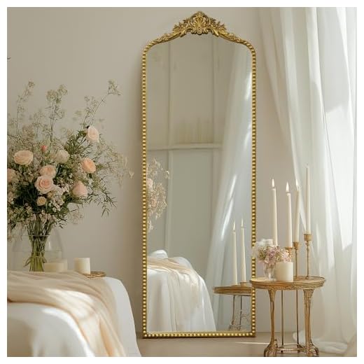 Vintage Baroque Full Length Floor Mirror