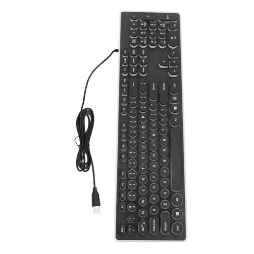 Clavier d'ordinateur RajoNN filaire anti-latence clavier de jeu USB noir