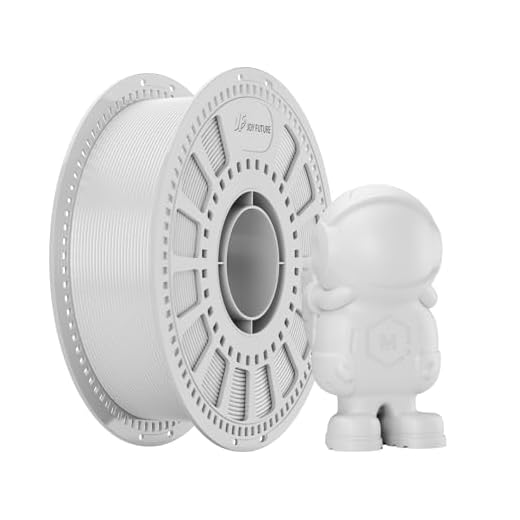 JOY FUTURE PLA+ 3D Printing Filament, PLA Plus Filament Neatly Wound 3D Printing Filament 1.75mm Dimensional Accuracy +/- 0.02 mm Fit Most FDM 3D Printers, 1Kg Spool (2.2lbs) (White)