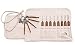 Premium Ergonomic Bamboo Crochet Hook Set with Canvas Case by Gretchens Meadow Knitting - Complete Set of 8 Fancy Hooks from 2.5mm-6mm - Hand Made - Aluminum Hooks - Mini Keychain Set Included