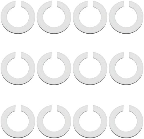 TXErfolg E27 to E14 Lamp Shade Reducer Ring Converter White Plastic Lampshade Reducer for Lamp Holders Desk Lamps Ceiling Lamps 12 Pieces
