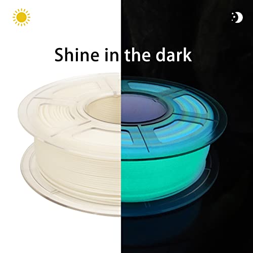 Image of iSANMATE 3D Printer Filament, Glow in The Dark Filament Multicolor, Pla Filament 1.75 mm Green, Blue, Red, Dimensional Accuracy + /- 0.03 mm, 1KG /Spool