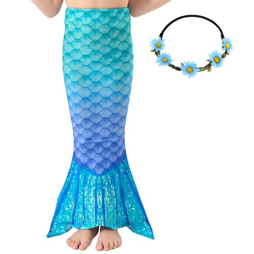 Mermaid Tail for Party Favor Mermaid Tails for Girls Dress up for Birthday Party Gifts Kids 3-10 Years