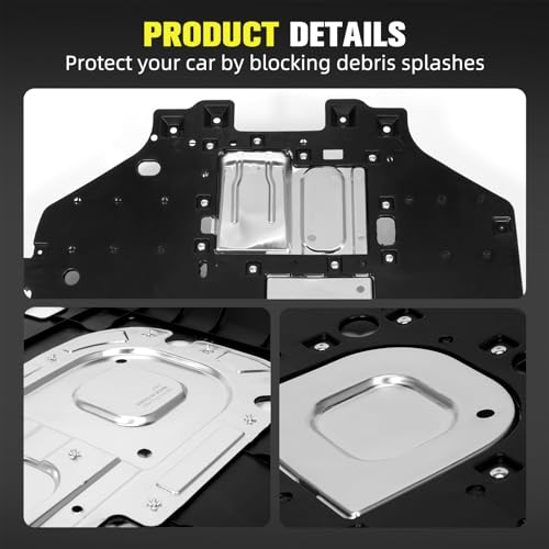 Image of 74111T7WA00 Front Lower Engine Splash Guard Compatible with Honda HR-V 2016 2017 2018 2019 2020 2021 2022 1.8L,Under Car Splash Shield Lower Cover Board