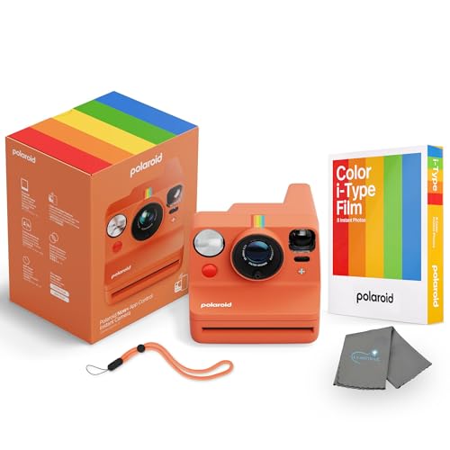Polaroid Now+ appareil photo corail avec 8 films i-Type et Bluetooth