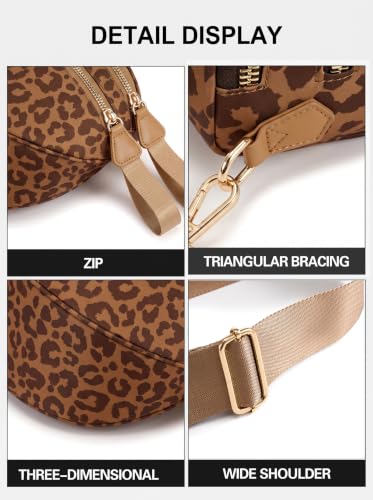 Image of FEIBOON Spacious Nylon Crossbody Bag Bum Bag Handbags Purses for Women