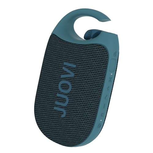 JUOVI Clip Kabelloser Tragbarer Bluetooth Lautsprecher, IP68 Wasserdicht Staubdicht HD-Sound Integrierter Karabiner, 24-Stunden-Spielzeit Mini Lautsprecher für zu Hause im Freien und auf Reisen J6301