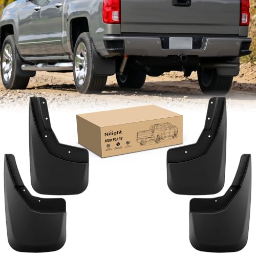 Image of Nilight Mud Flaps for Chevrolet Silverado 1500 2500HD 3500HD 2014-2018