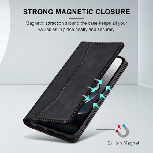 Image of Jasonyu Case for iPhone 16E /17E Flip Case, Black
