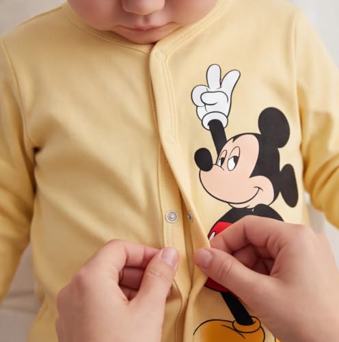 Image of minicult Cotton Unisex Front Open Full Sleeve T-Shirt with snap Buttons and Cute Prints Combo Pack