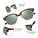 KANASTAL Semi Rimless Polarized Sunglasses UV400 Protection Half Frame Design Sun Gglasses for Men Women Vintage Fashion Browline Shades