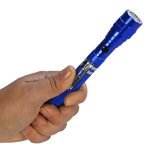 Lanterna Telescópica com imã Flexível Azul Kit 5 Peças CBRN06984