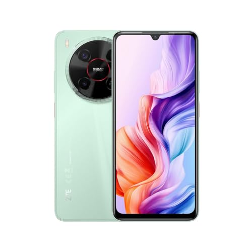 ZTE Blade V70 max Android-Handy, Smartphone ohne Vertrag: 4GB+128GB, 6000 mAh, 50MP Kamera & 6.9" HD-Großdisplay in Lake Green