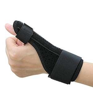 Thumb Splint, Thumb Support, Wrist Supports for Joint Pain, Wrist Wrap Wrist Support Gym Hand Splint Hand Support Wrist Support Left & Right Hand Thumb Protector Thumb Brace (Black, Left)