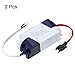 Tool parts 2Pcs 1-3W 240mA LED Driver AC 85-265V Output 5-12V DC Male Connectors
